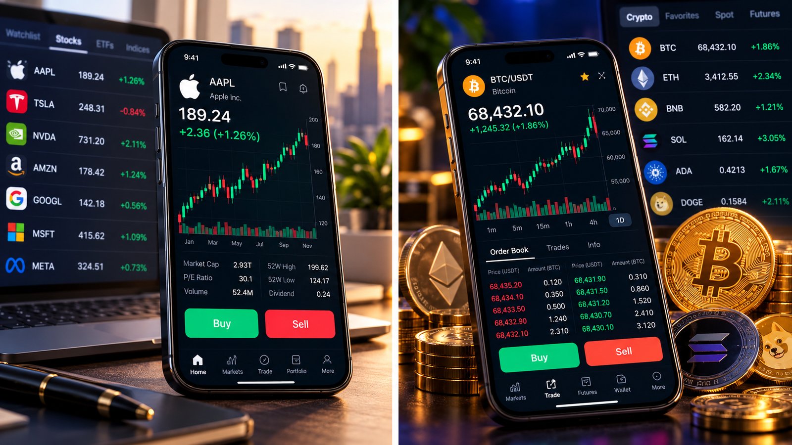Vekstonia — desktop and mobile trading terminal